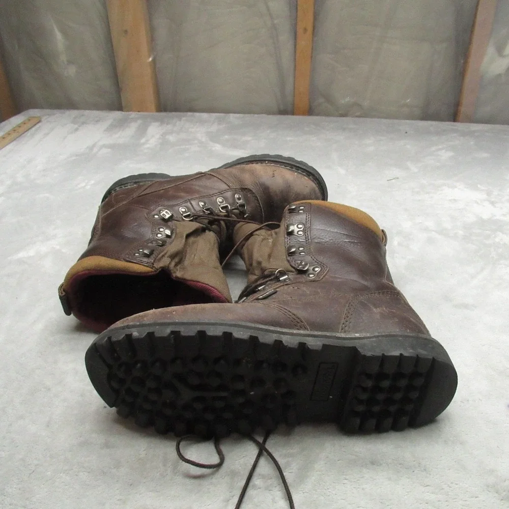 Cabelas Mens 9 EE Hunting Boots Brown Gore Tex Leather Waterfowl Work Iron Ridge